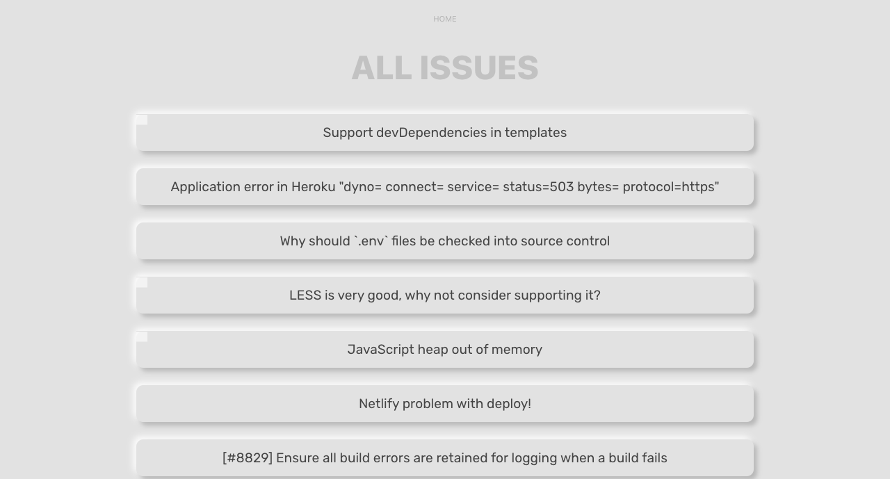 Client-Side GitHub Issues UI