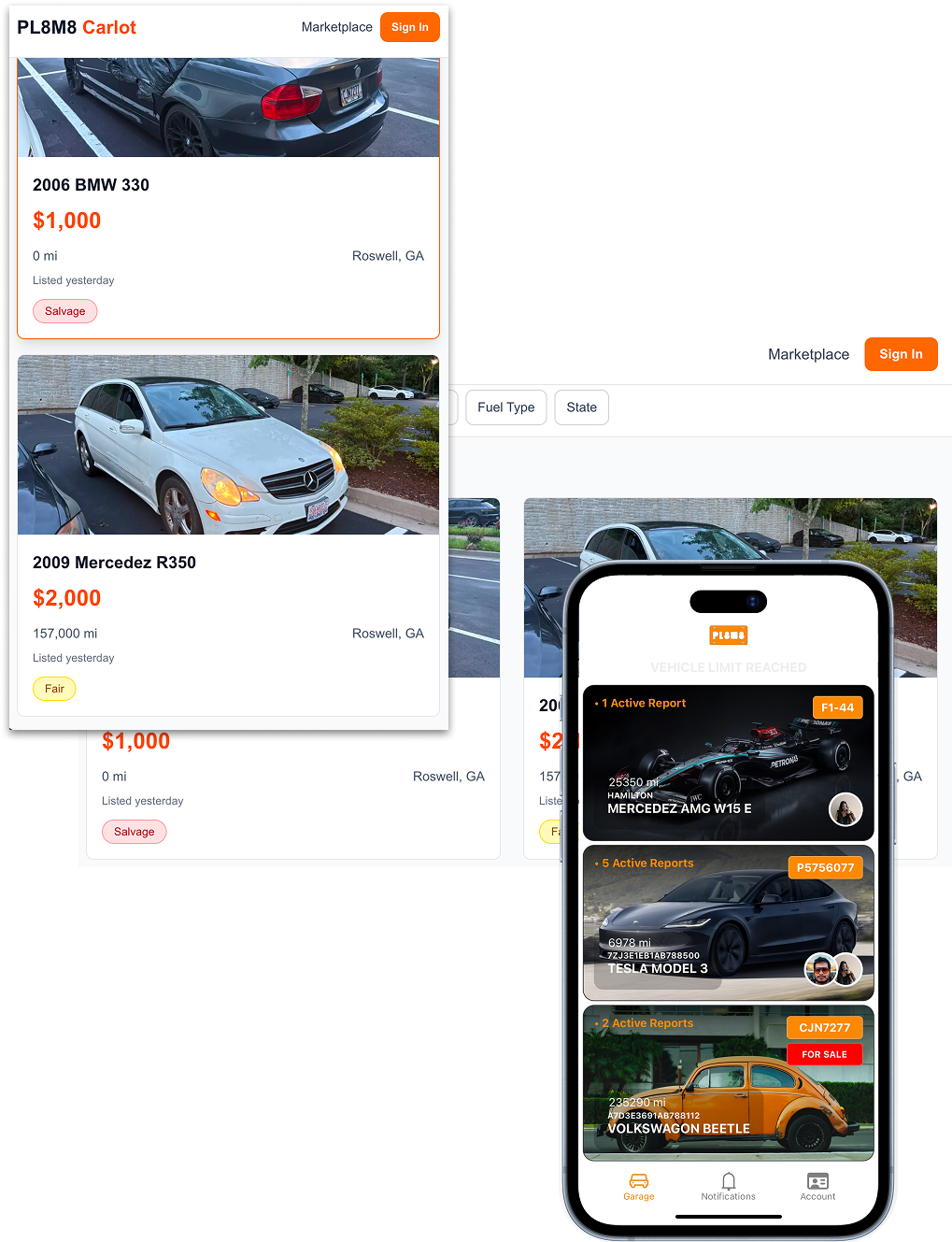 Vehicle Marketplace Platform